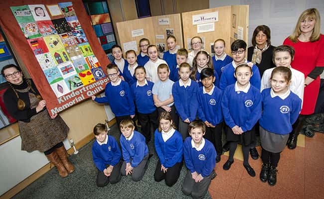 Sunderland school children create quilt for Holocaust Memorial Day