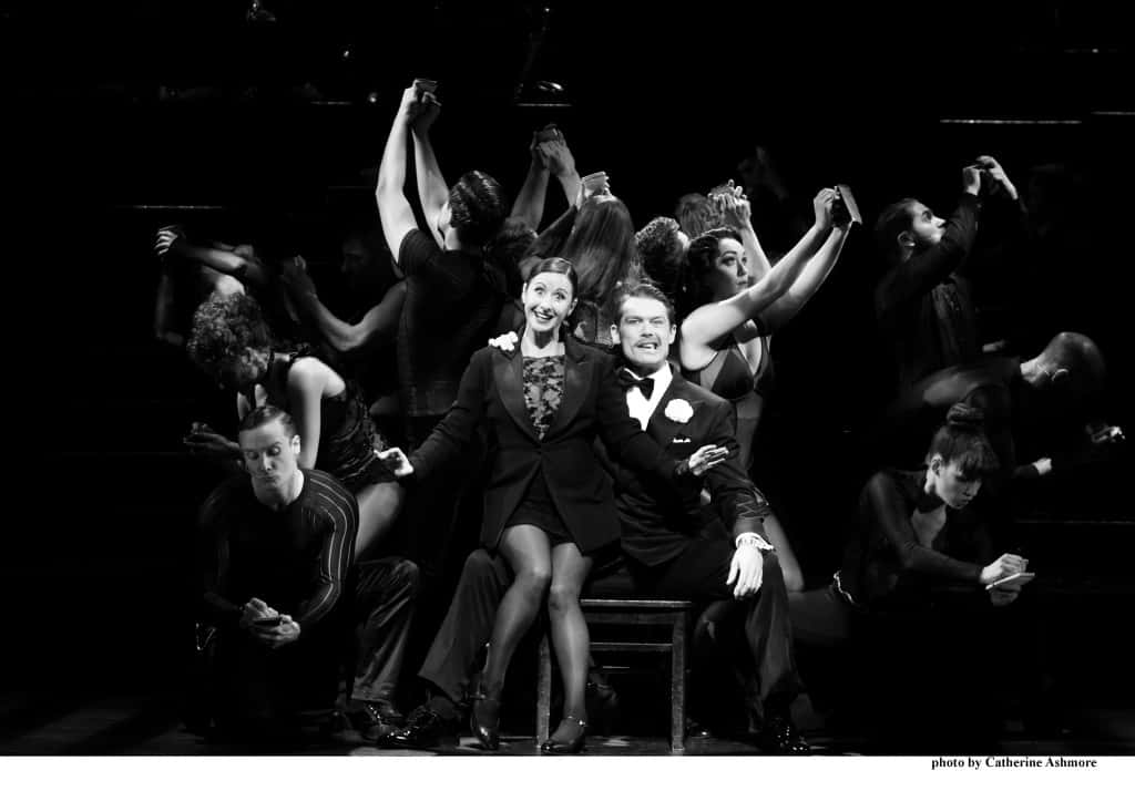 CHICAGO. Hayley Tamaddon as 'Roxie Hart' and John Partridge as 'Billy Flynn'. Photo by Catherine Ashmore