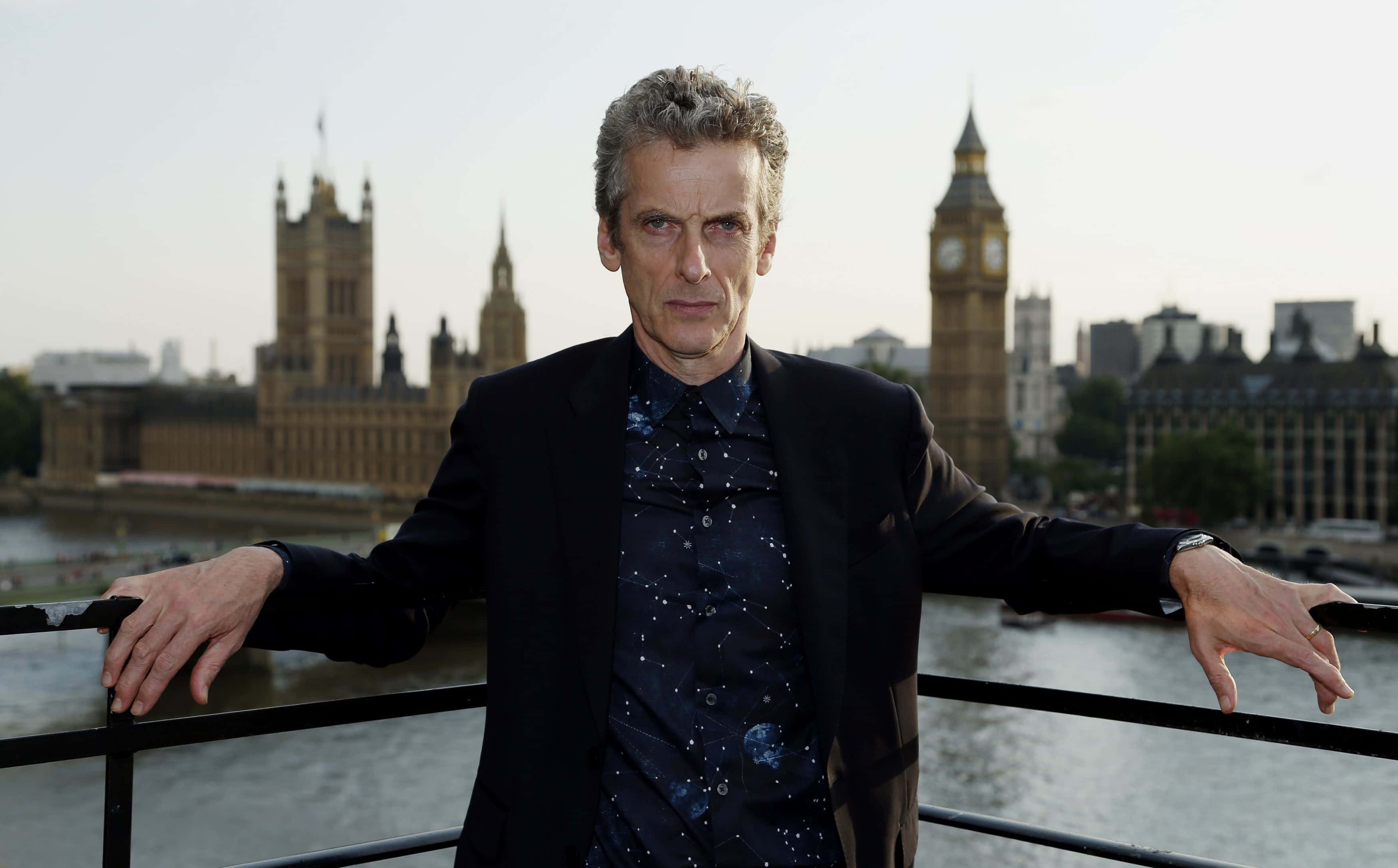 Dr Who star Peter Capaldi during a photocall to launch the new Dr Who series at the Marriott County Hall, London.