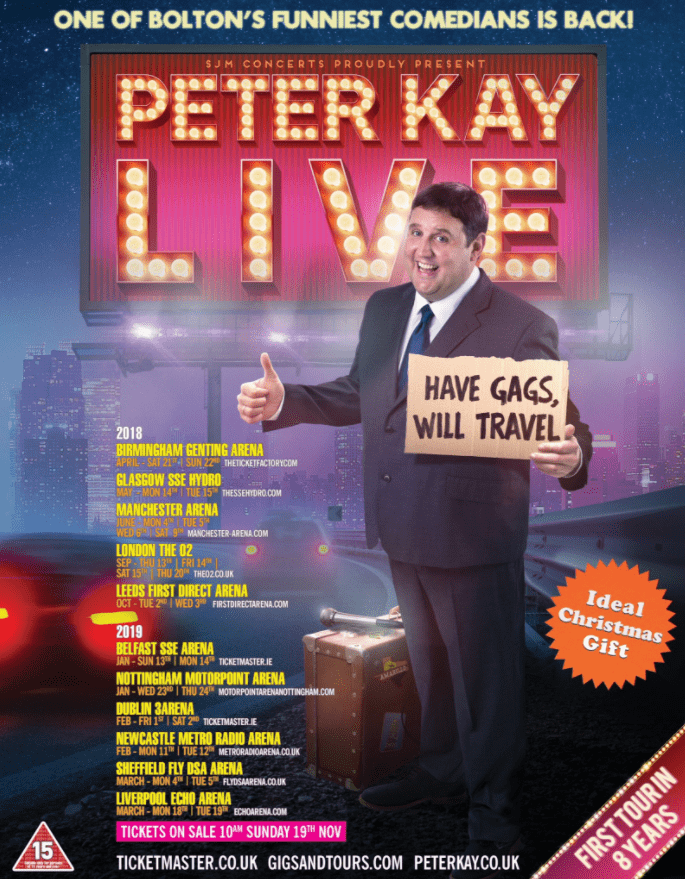 Peter Kay Cancels Long Awaited Tour